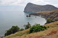 La ville d'Agioi Déka en Crète. Le cap Liontas à Lendas (auteur Marc Ryckaert). Cliquer pour agrandir l'image.