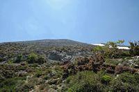 La ville d’Anogia en Crète. La faille de l'Ida. Cliquer pour agrandir l'image.