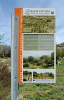 La ville d’Anogia en Crète. Panneau d'information du site archéologique de Zominthos. Cliquer pour agrandir l'image.