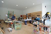 La ville d’Archanès en Crète. Atelier de tournage sur bois. Cliquer pour agrandir l'image.