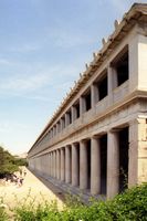 La ville d’Athènes en Grèce. Le portique d'Attale. Cliquer pour agrandir l'image.