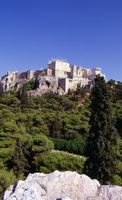 La ville d’Athènes en Grèce. L'Acropole vue depuis le nord. Cliquer pour agrandir l'image.