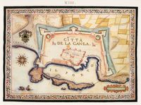 La vieille ville de La Canée en Crète. Les fortifications par Francesco Basilicata en 1618. Cliquer pour agrandir l'image.