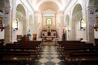 La vieille ville de La Canée en Crète. L'intérieur de la cathédrale catholique. Cliquer pour agrandir l'image.