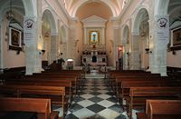 La vieille ville de La Canée en Crète. L'intérieur de la cathédrale catholique. Cliquer pour agrandir l'image.