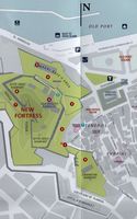 La nouvelle forteresse de la ville de Corfou. Plan de la forteresse. Cliquer pour agrandir l'image.
