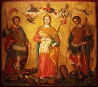 Le nord de la vieille ville de Corfou. Saints Serge, Justine et Bacchus (auteur ChristianeB). Cliquer pour agrandir l'image.