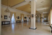 L’Achilleion, le palais de Sissi à Corfou. La salle de bal. Cliquer pour agrandir l'image.