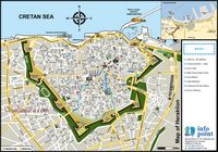 Le sud de la ville d’Héraklion en Crète. Le circuit sud. Cliquer pour agrandir l'image.
