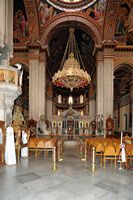 Le sud de la ville d’Héraklion en Crète. Nef de l'église Saint-Ménas. Cliquer pour agrandir l'image.