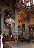 Le sud de la ville d’Héraklion en Crète. Nef de l'église Saint-Ménas. Cliquer pour agrandir l'image.