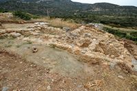 La côte nord de la commune d’Iérapétra en Crète. Quartier Ea des ruines de Gournia. Cliquer pour agrandir l'image.