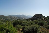 La ville d’Iérapétra en Crète. La campagne dans les environs de Kalamafka. Cliquer pour agrandir l'image.