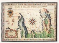 La ville de Kissamos en Crète. Carte ancienne du golfe de Kissamos par Francesco Basilicata en 1618. Cliquer pour agrandir l'image.