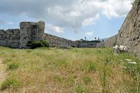 Neratzia Kos Castle - Tower northwest and west ditch of the inner enclosure. Click to enlarge the image.