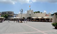 La ville italienne de Cos. Le marché municipal couvert de Kos. Cliquer pour agrandir l'image.