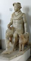 The Italian city of Kos - Statue of Hermes in the Archaeological Museum of Kos (author Tedmek). Click to enlarge the image.