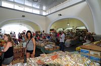La ville de Kos sur l’île de Kos. Le marché municipal couvert de Kos. Cliquer pour agrandir l'image.