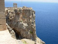L'acropole de Lindos à Rhodes. Cliquer pour agrandir l'image.