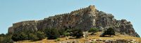 L'acropole de Lindos à Rhodes. Cliquer pour agrandir l'image.