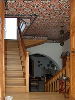 Hotel captain's house in the old town of Lindos in Rhodes. Click to enlarge the image.