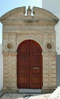Maison de capitaine de la vieille ville de Lindos à Rhodes. Cliquer pour agrandir l'image.
