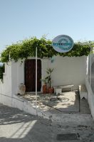 Restaurant Broccolino dans la vieille ville de Lindos à Rhodes. Cliquer pour agrandir l'image.