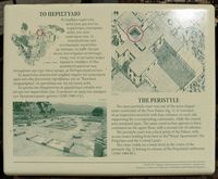 Le palais de Phaistos en Crète. La cour à péristyle. Cliquer pour agrandir l'image.