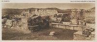 Le palais de Phaistos en Crète. La salle aux bancs de l'aile ouest (auteur Frédéric Boissonnas, 1919). Cliquer pour agrandir l'image.