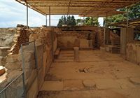 Le palais de Phaistos en Crète. Le mégaron de la Reine. Cliquer pour agrandir l'image.