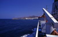 La ville de Parikia à Paros. Le port. Cliquer pour agrandir l'image.