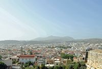 La vieille ville de Réthymnon en Crète. La vieille ville vue depuis la forteresse. Cliquer pour agrandir l'image.