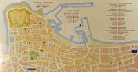 La ville de Réthymnon en Crète. Plan de la ville. Cliquer pour agrandir l'image.