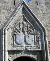 Gate St. John fortifications of Rhodes - Coat of arms of Pierre d'Aubusson. Click to enlarge the image.