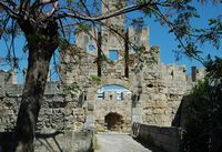 Gate St. Paul fortifications of Rhodes. Click to enlarge the image.