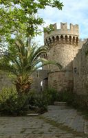 Canons Gate  ramparts of the fortifications of Rhodes. Click to enlarge the image.