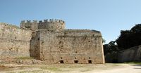 Tour d'Espagne des fortifications de Rhodes. Cliquer pour agrandir l'image.