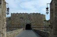 Gate St. John outer fortifications of Rhodes. Click to enlarge the image.