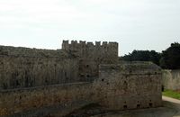Tour d'Espagne des fortifications de Rhodes. Cliquer pour agrandir l'image.