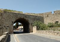 Gate of Acandia fortifications of Rhodes. Click to enlarge the image.