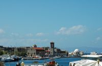 La ville moderne de Rhodes. Vue générale. Cliquer pour agrandir l'image.
