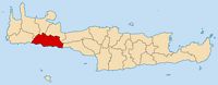 La ville de Sfakia en Crète. Situation (auteur Pitichinaccio). Cliquer pour agrandir l'image.