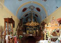 Le plateau du Lassithi en Crète. Le monastère de Vidiani. Cliquer pour agrandir l'image.
