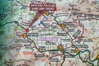 Le plateau du Lassithi en Crète. Le sentier de randonnée E4. Cliquer pour agrandir l'image.