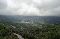 Le village de Georgioupoli en Crète. Le village d'Asi Gonia et la vallée de la rivière Mouselas vus depuis Myriokefala. Cliquer pour agrandir l'image.
