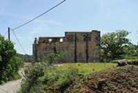 La ville de Vryssès en Crète. La tour d'Alidakis à Emprosneros. Cliquer pour agrandir l'image.