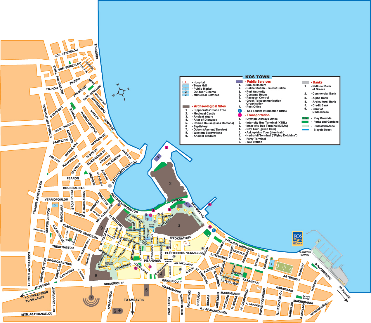 Cliquer sur les zones actives pour atteindre les lieux
