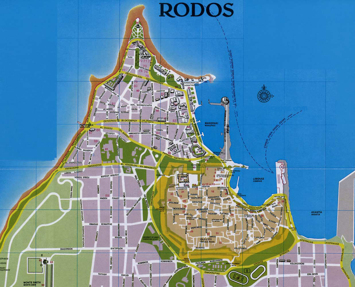 Die Stadt Rhodos, Insel Rhodos