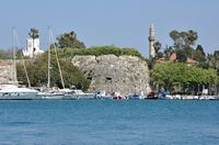 Neratzia Kos Castle - The Bastion del Carretto seen port (author bazylek100). Click to enlarge the image in Flickr (new tab).