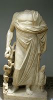 The Italian city of Cos - Headless Statue of Asclepius (author Alokhorst). Click to enlarge the image in Flickr (new tab).